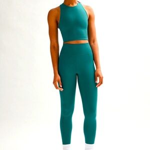 NWOT girlfriend collective Green Compressive High-Rise Legging Yoga Pant Size S